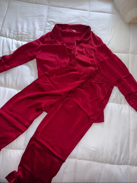 intimissimi Other - intimissimi Deep Red Satin Pajama Set